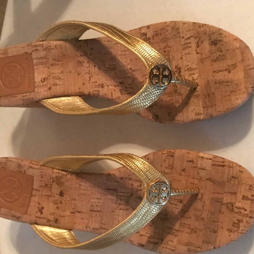 Brand new Tory Burch wedge with box, size 8.5